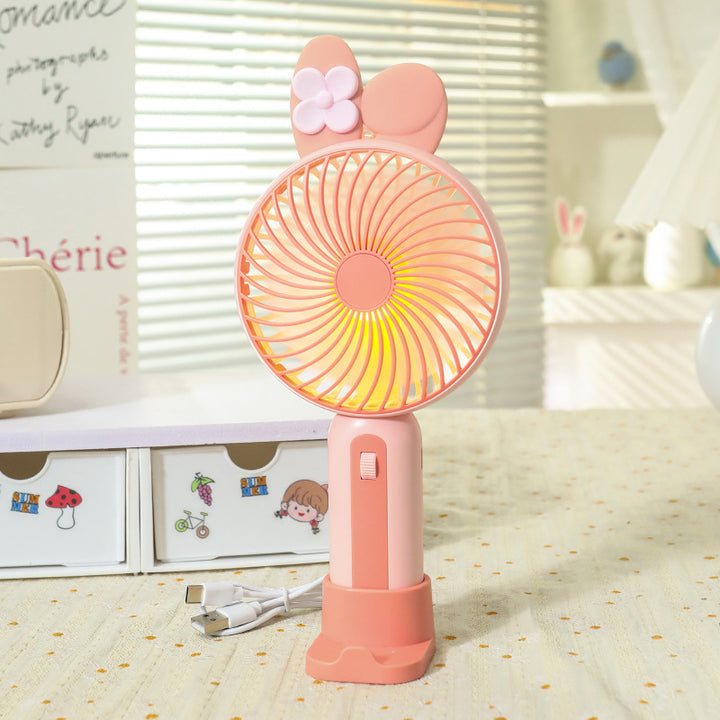 Women Portable USB Hand Fan with Cute Design Kalsten