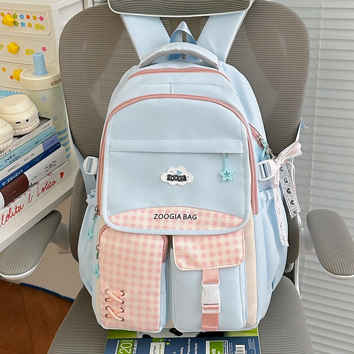 Stylish Multi-Pocket School Backpack Kalsten