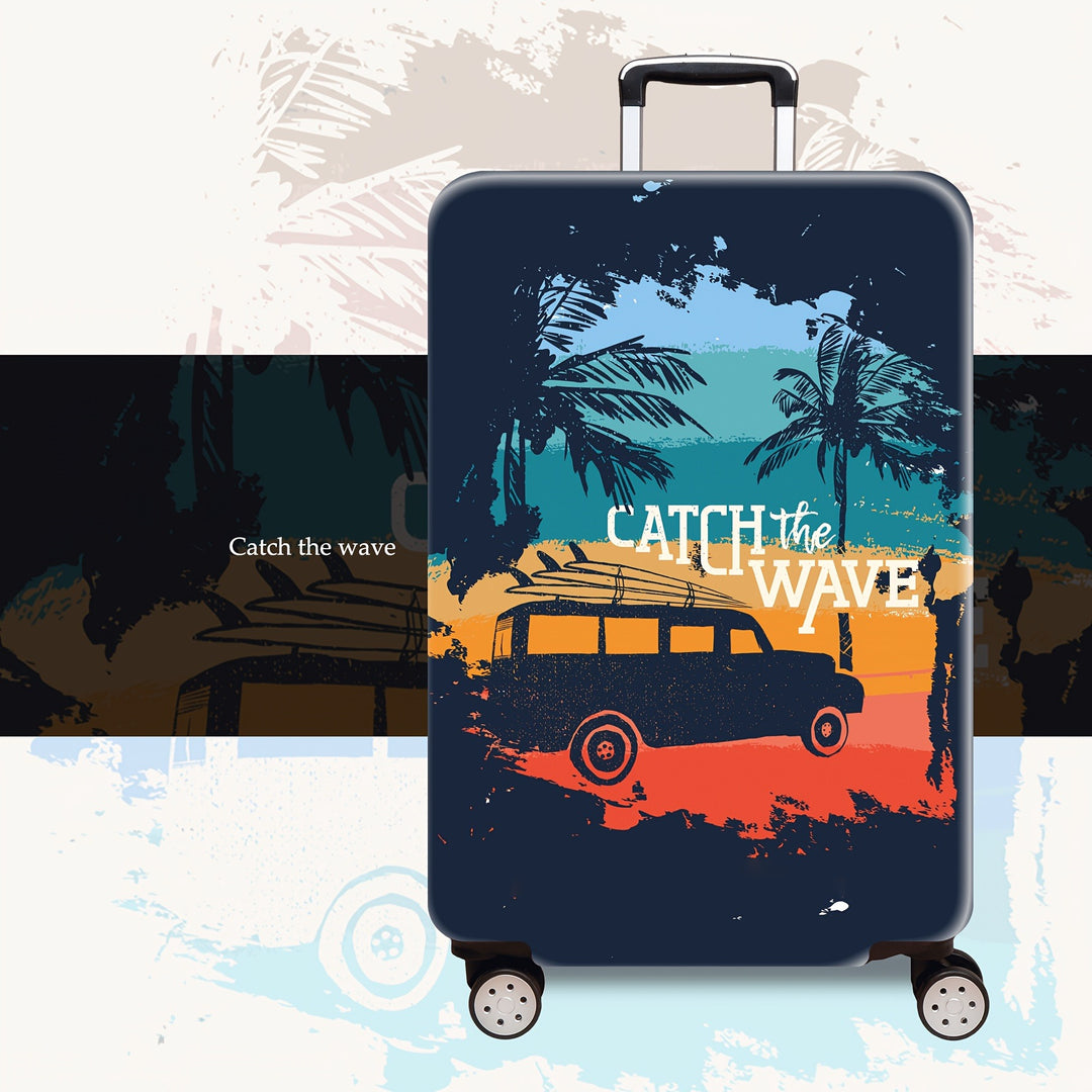 Women's hard-shell suitcase with extraordinary beach motif Kalsten