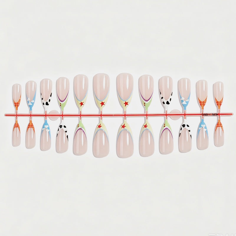 Creative nail art set with colorful designs Kalsten