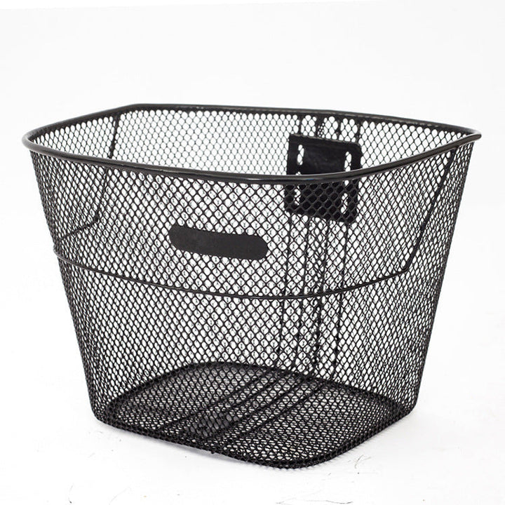 ventilated steel mesh bicycle front basket with quick-release bracket Kalsten