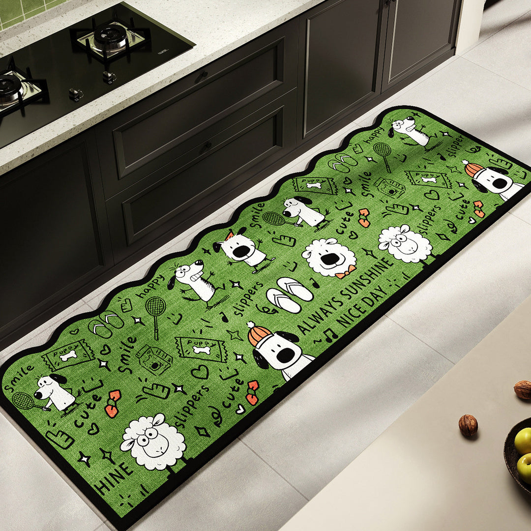 Fun-Themed Kitchen Runner Mat Kalsten