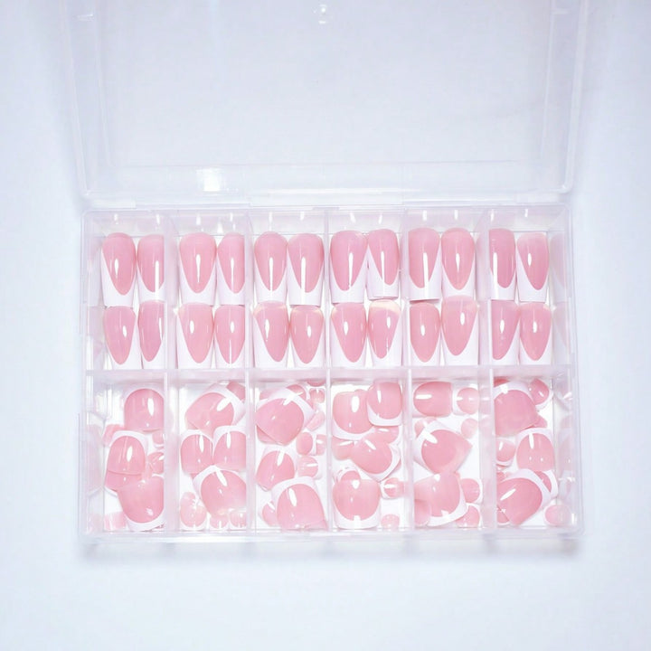 Premium French Tip Press-On Nail Set Kalsten