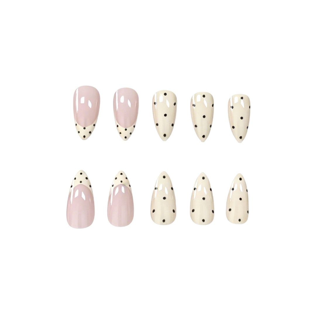 Elegant Polka Dot Nail Art Enhancements Kalsten