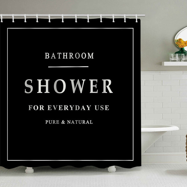 Minimalist Shower Curtain Kalsten