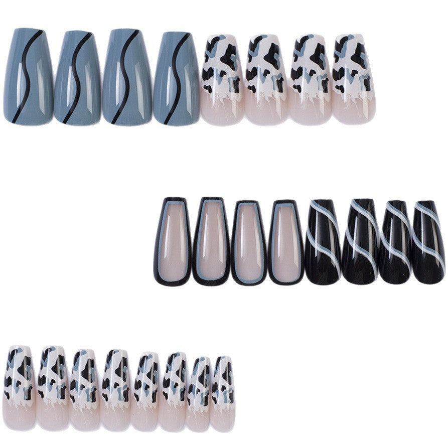 Artificial nails in modern animal pattern design Kalsten
