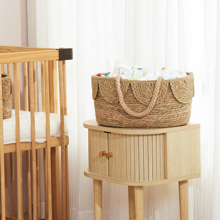 Handwoven decorative basket with ruffles Kalsten