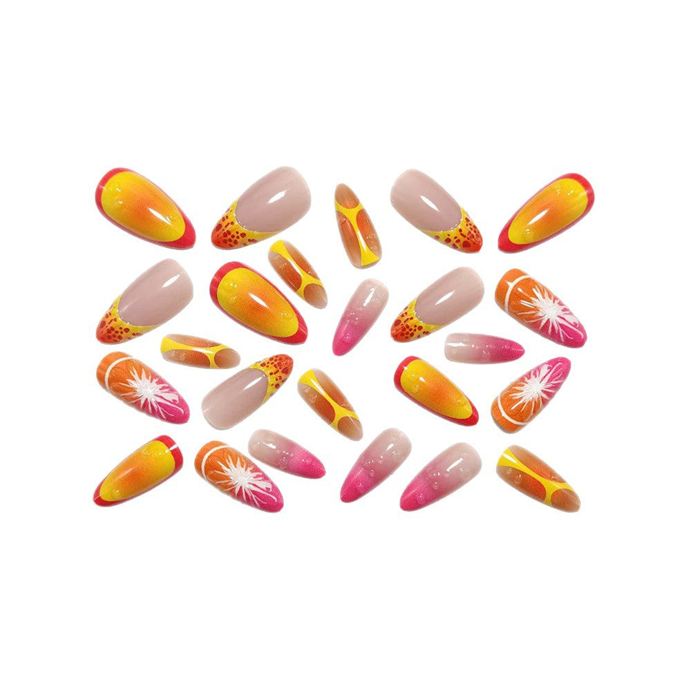 Creative fruit-themed art nails with 3D applications Kalsten