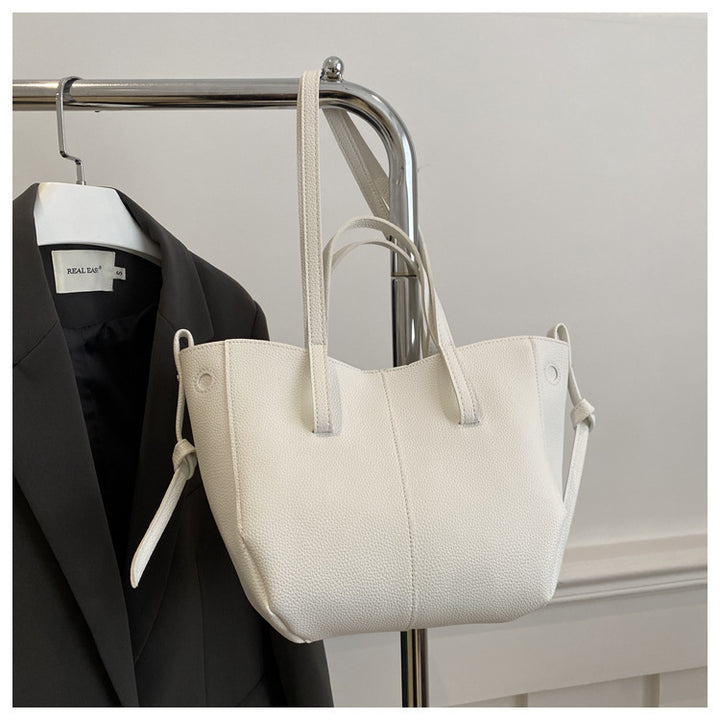 Textured Leather Everyday Tote Bag Kalsten