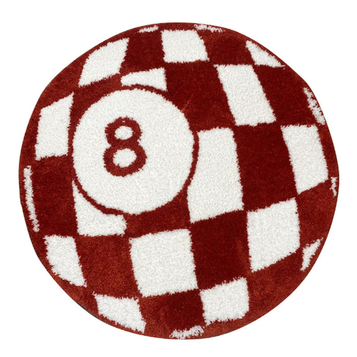 Gaming-Themed Round Plush Area Mat