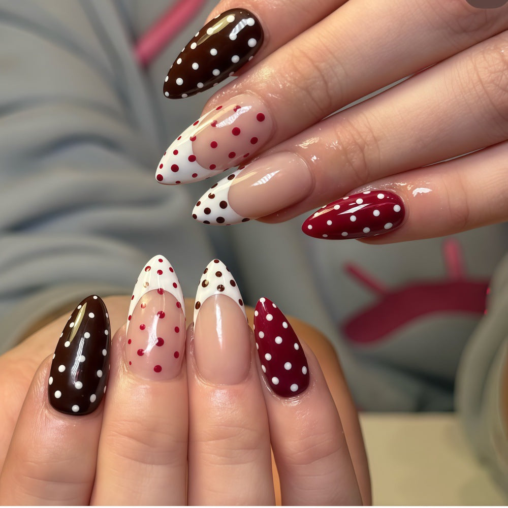 Creative Art Nails in Modern Polka Dot Design Kalsten