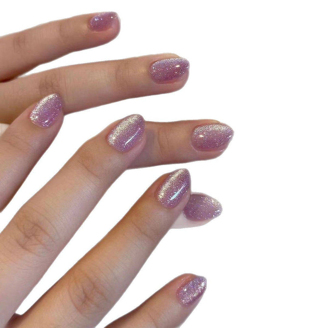 Sparkling Glitter Gel Nail Enhancements