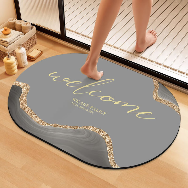 Artistic Floral Bath Mat Kalsten