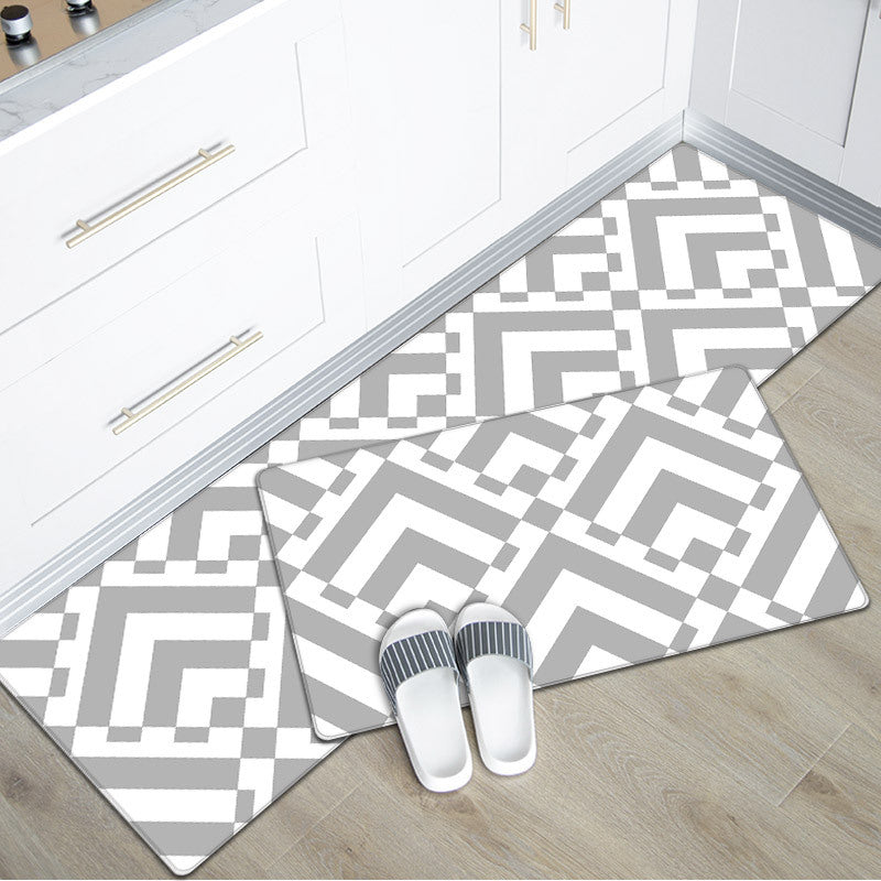 Geometric Pattern Kitchen Mat Set Kalsten 1791538328