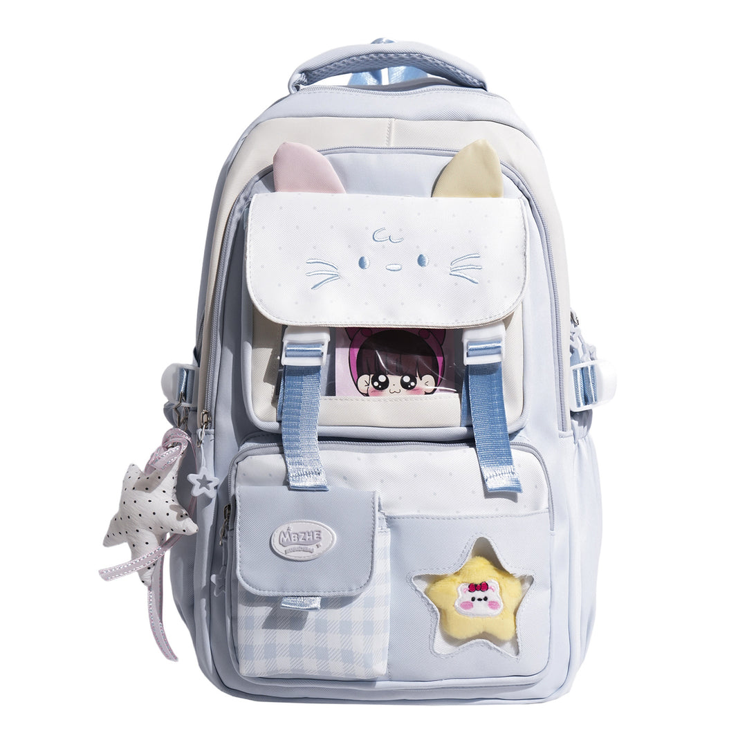 Cute Cat-Themed School Backpack Kalsten
