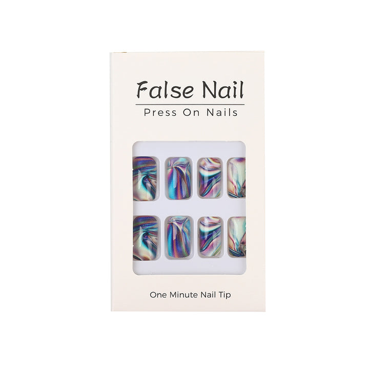 Artificial nail set in modern marble design Kalsten