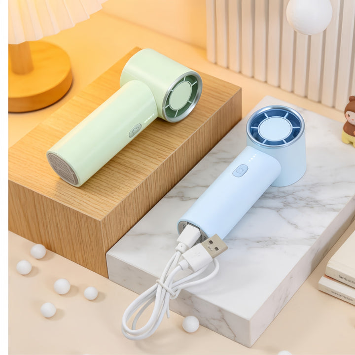 Ladies portable USB hand fan with modern design Kalsten