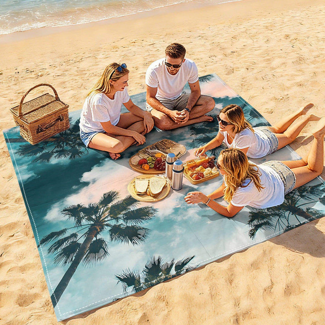 Mandala Design Beach Mat Kalsten