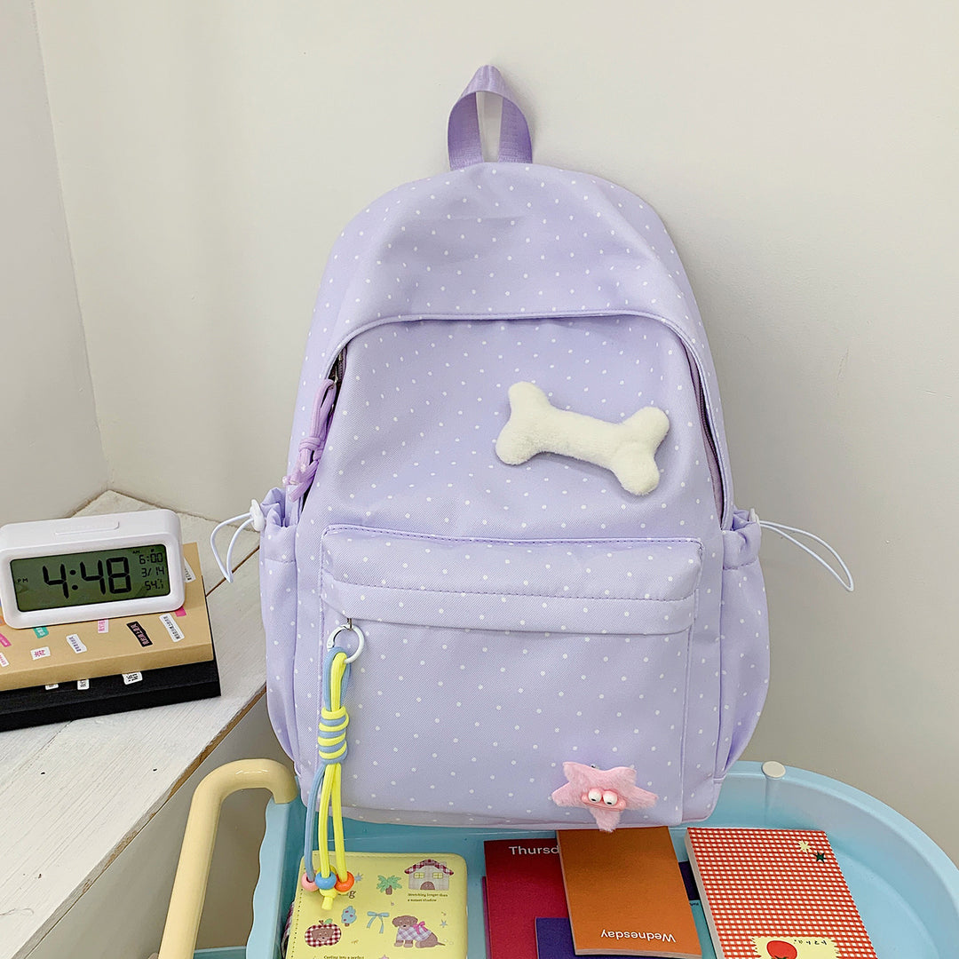 Cute Polka Dot Graphic Backpack Kalsten