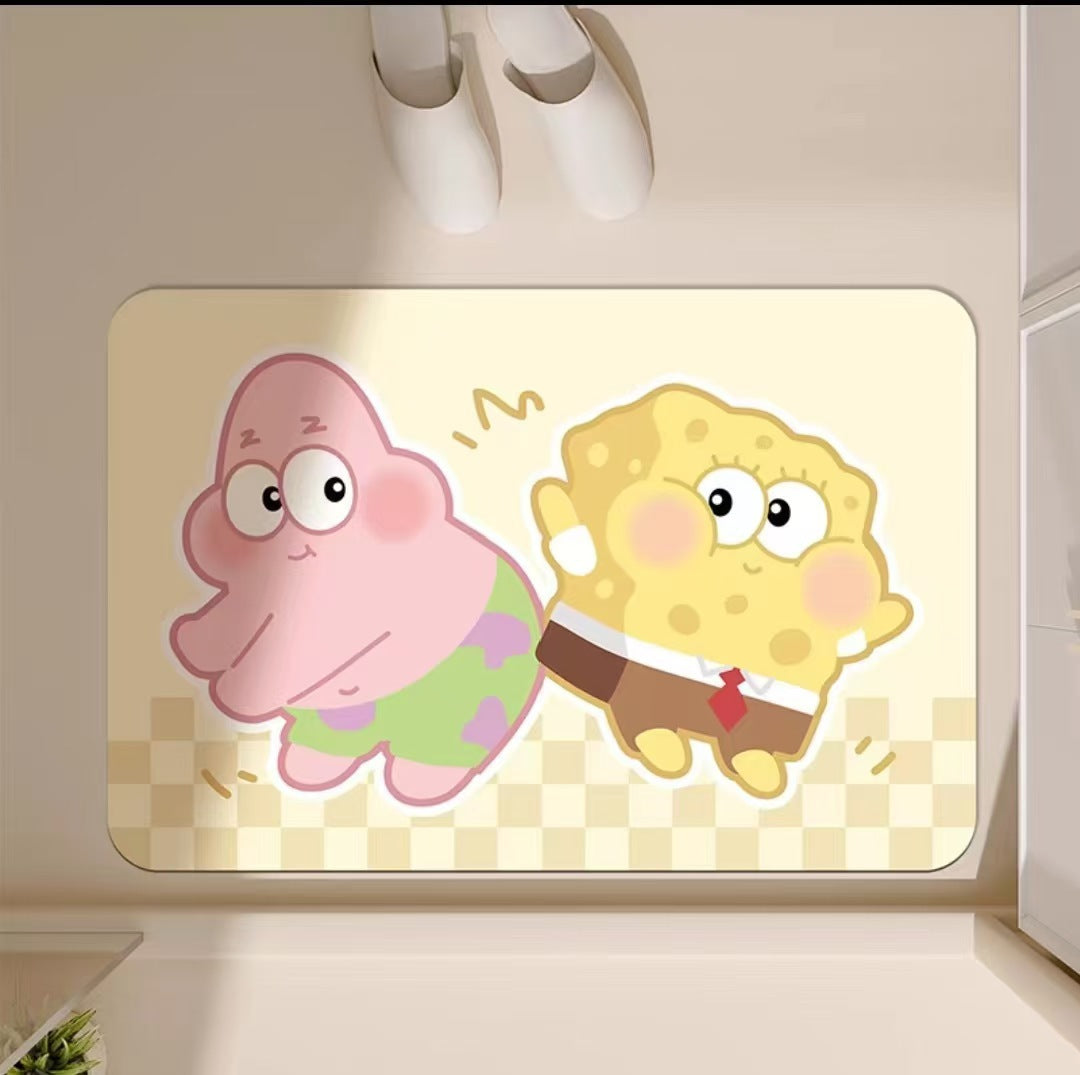 Cartoon Character Themed Bath Mat Kalsten