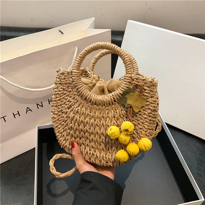 Handcrafted Woven Straw Tote