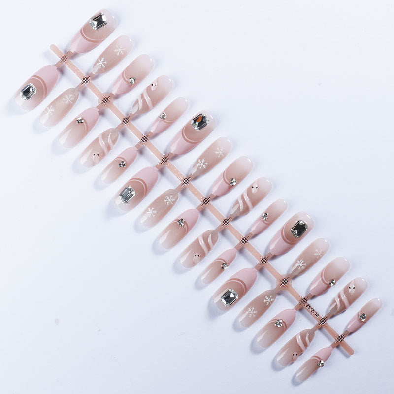 Decorative Winter-Themed Press-On Nails