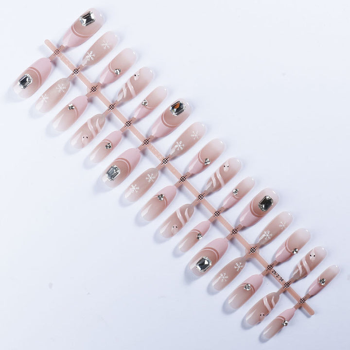Decorative Winter-Themed Press-On Nails