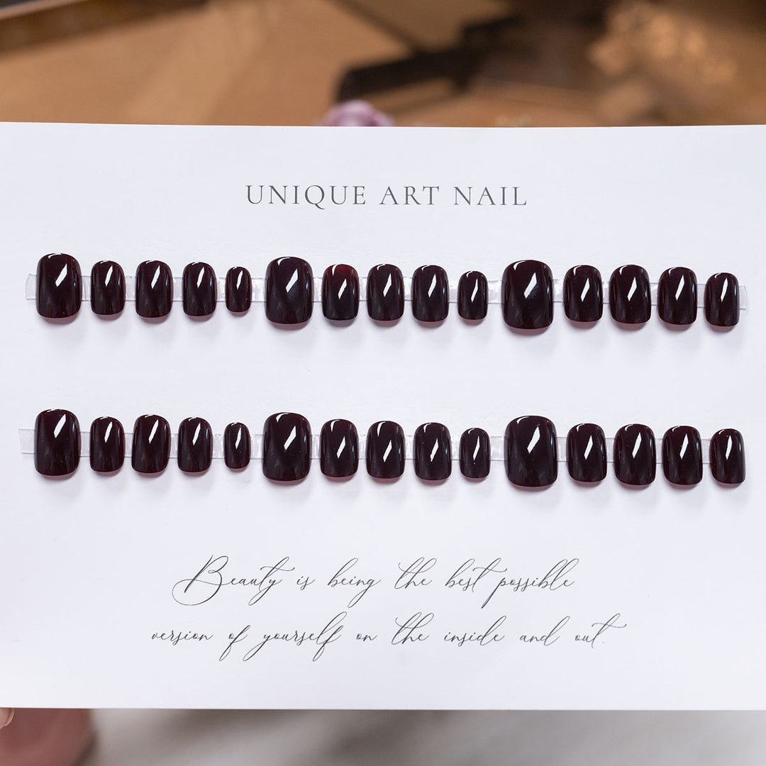 Elegant Long Coffin Press-On Nails  1791110893
