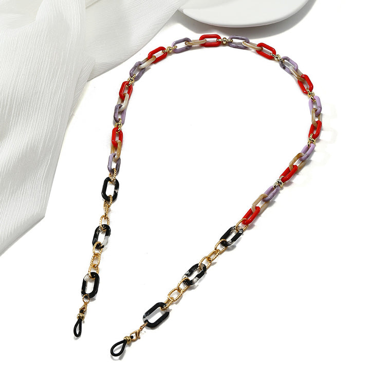 Fashionable Eyewear Chain with Colorful Links Kalsten