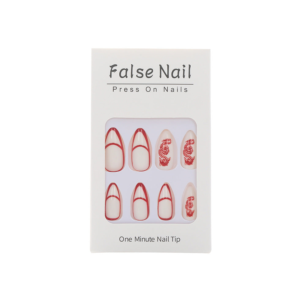 Artistic nails with dragon motif Kalsten