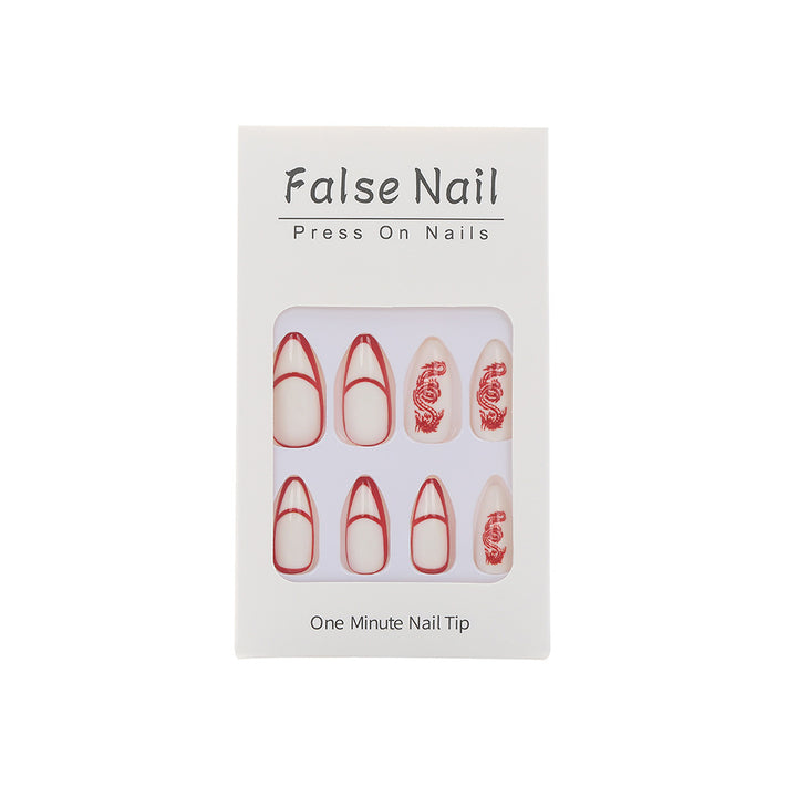 Artistic nails with dragon motif Kalsten