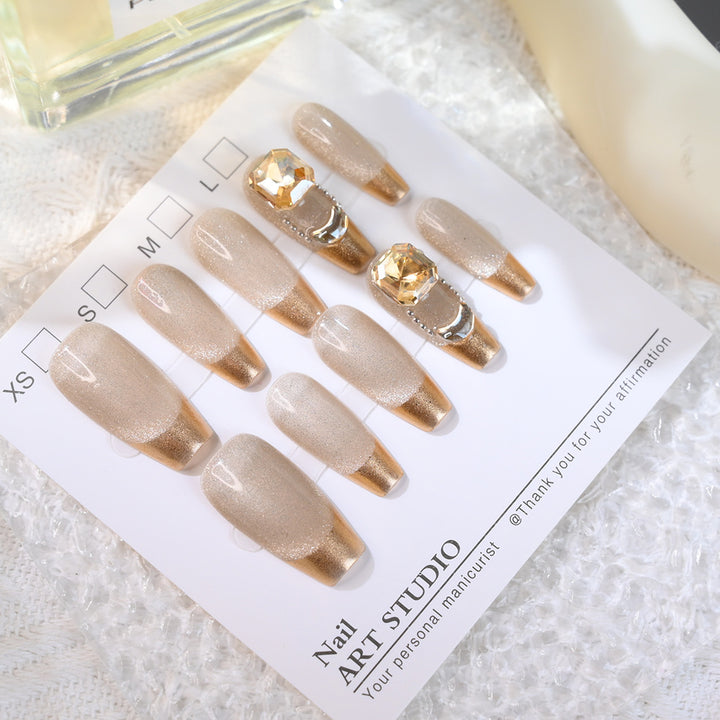 Premium Decorative Press-On Nail Set Kalsten