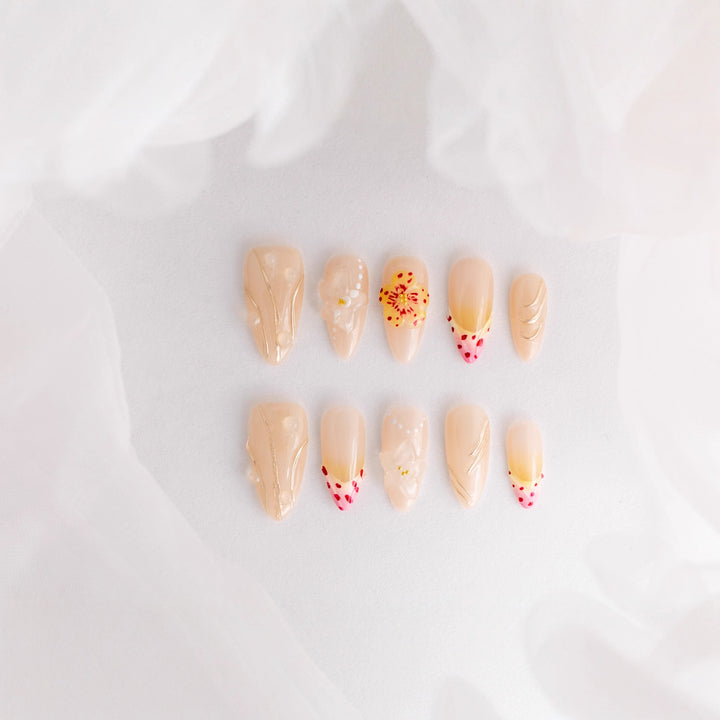 Floral Artistry Press-On Nails