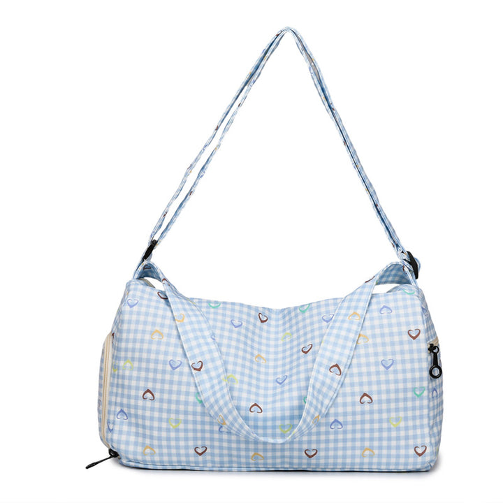 Lightweight Heart-Patterned Carryall