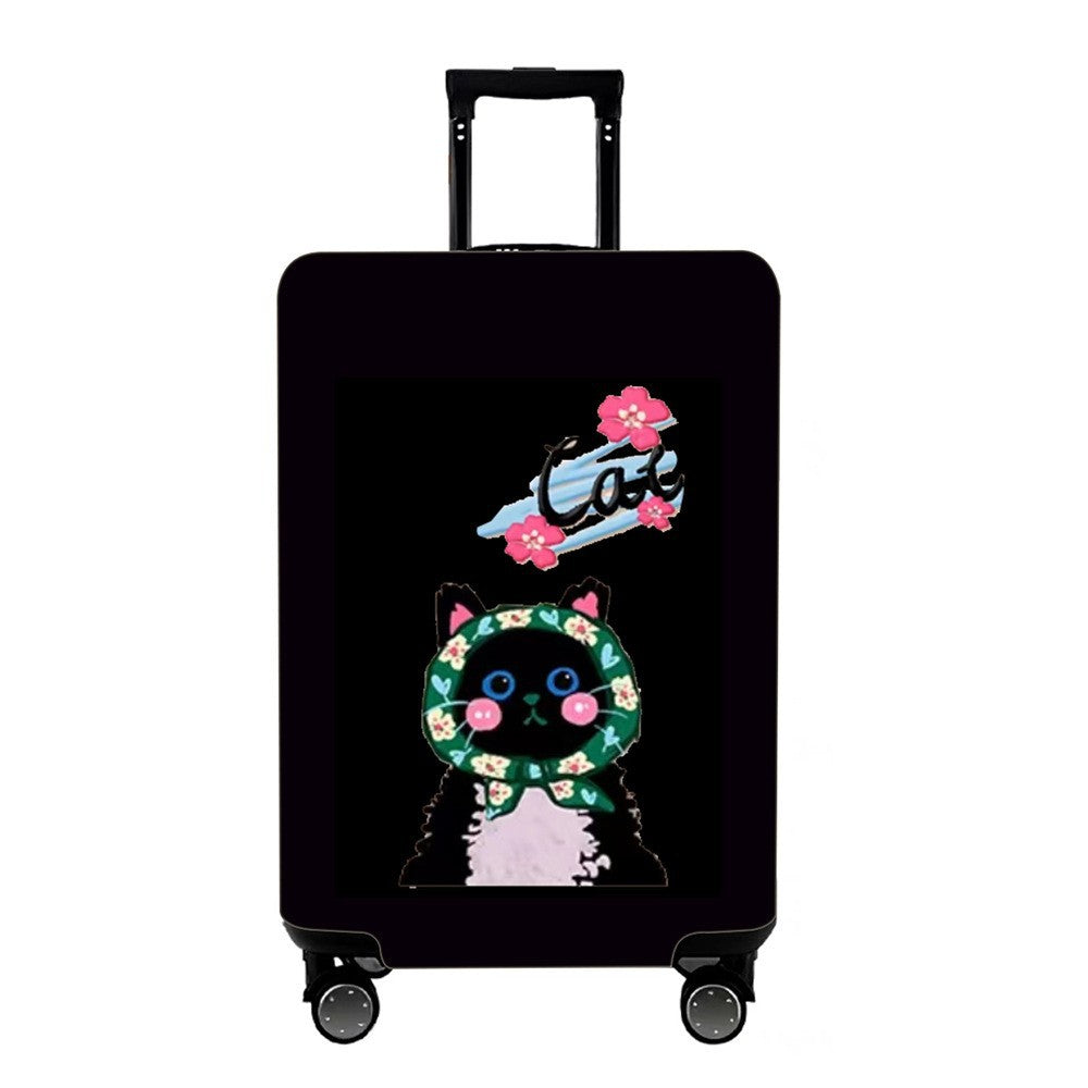 Unisex Hard Shell Suitcase with Colorful Monster Design Kalsten