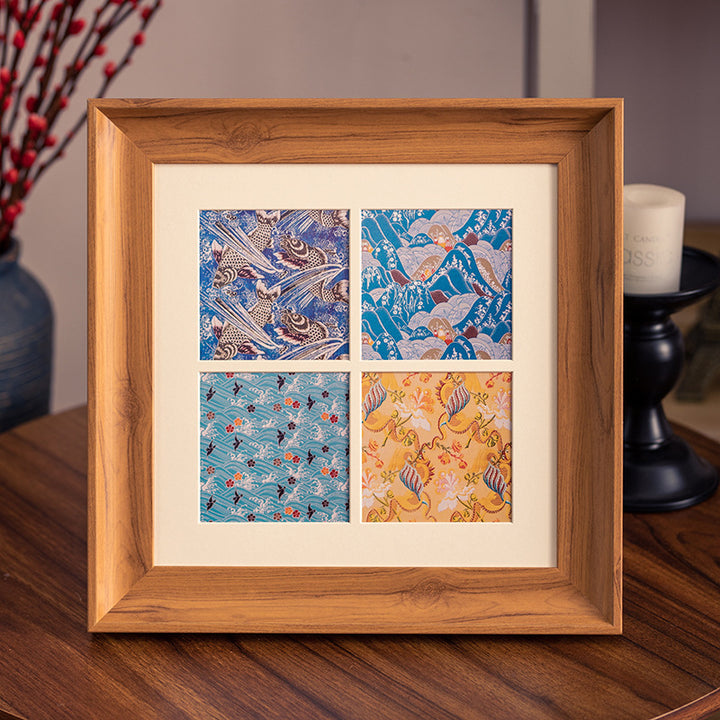 Artistic Framed Japanese Cultural Art Display