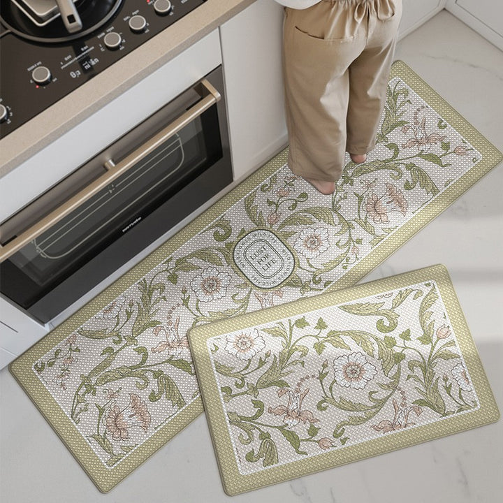 Floral Patterned Kitchen Comfort Mat