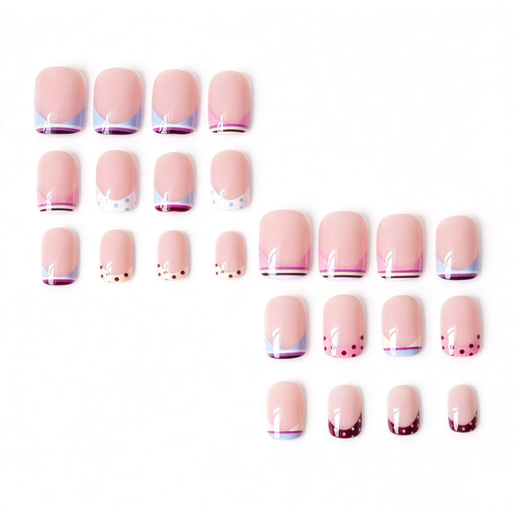 Trendy French Tip Nail Art Set