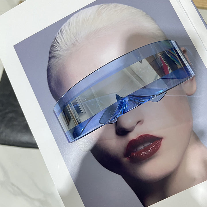 Women futuristic visor-like sunglasses Kalsten