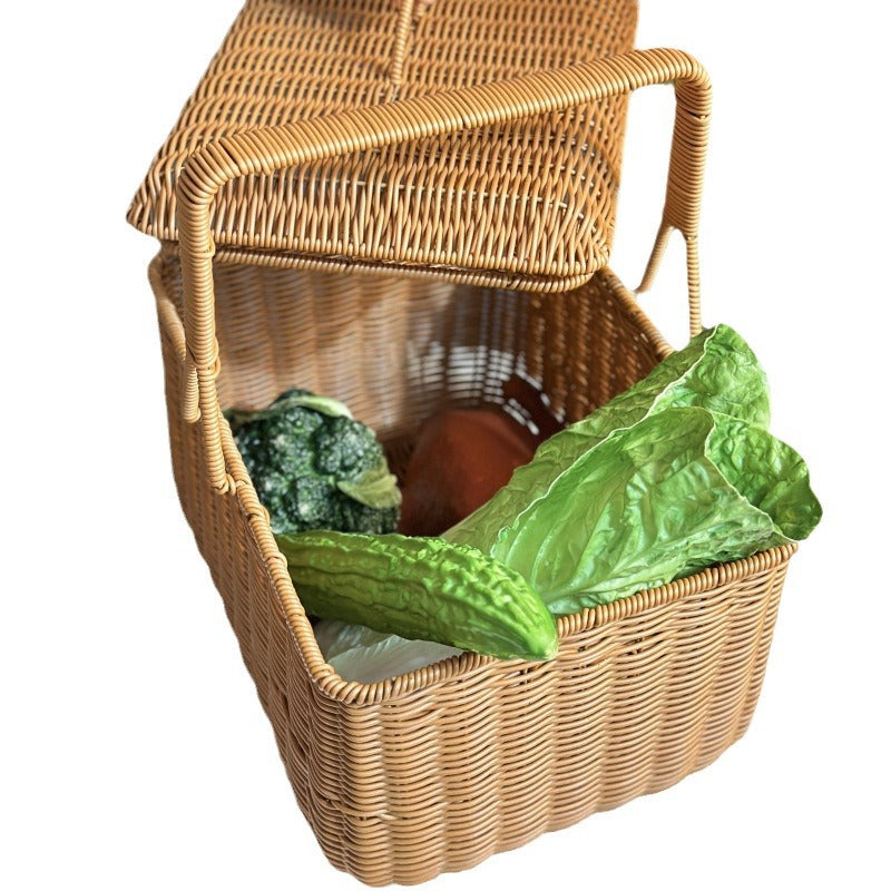 Elegant Woven Picnic Basket Kalsten