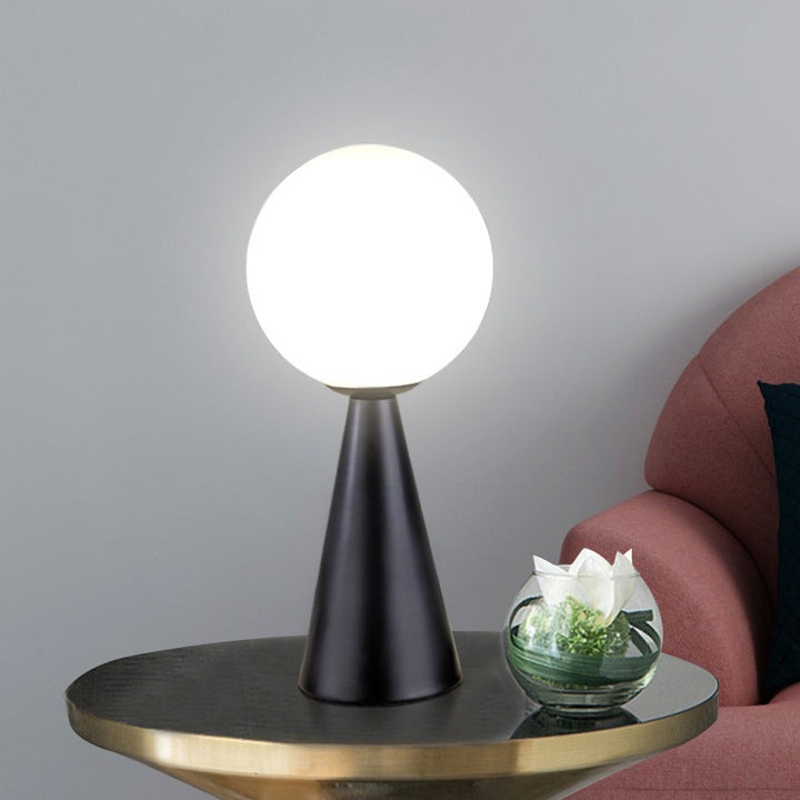 Modern Minimalist Table Lamp with Globular Shade