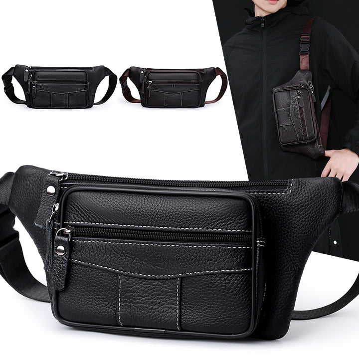 Compact Leather Waist Bag