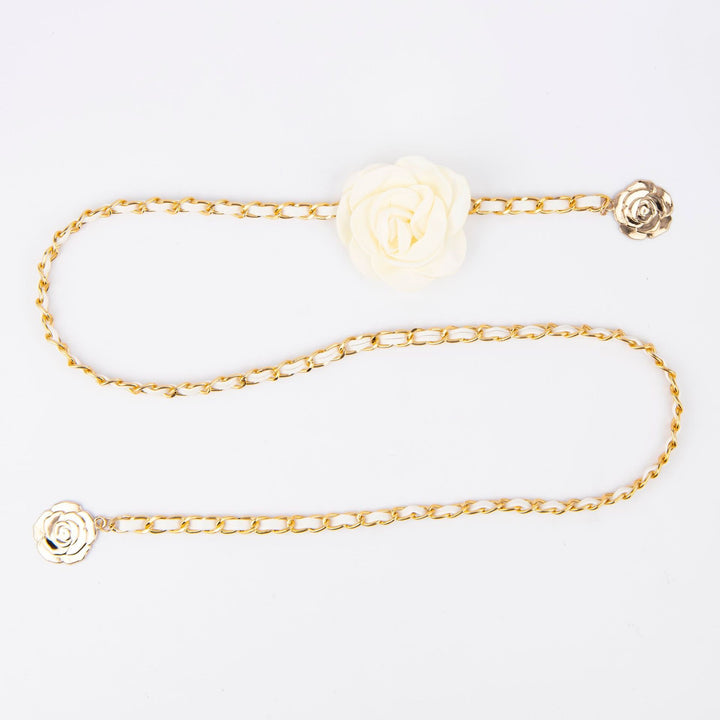 Fashionable chain belt with rose details Kalsten