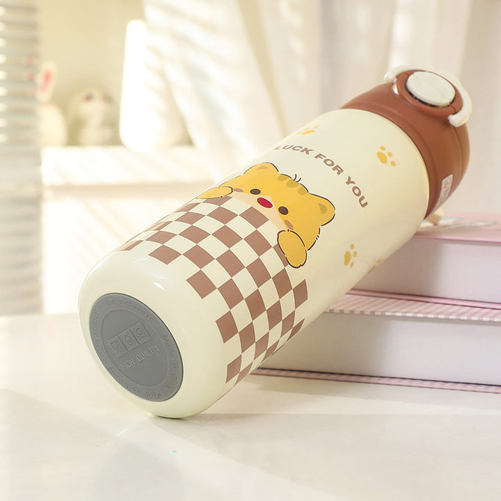Unisex Insulated Drinking Bottle with Cute Animal Design Kalsten