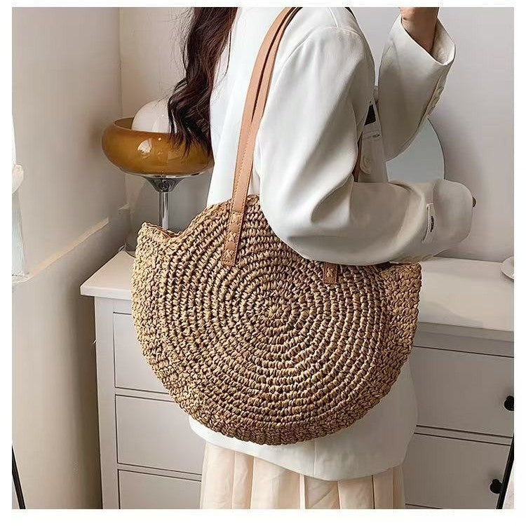 Round Macrame Beach Bag Kalsten