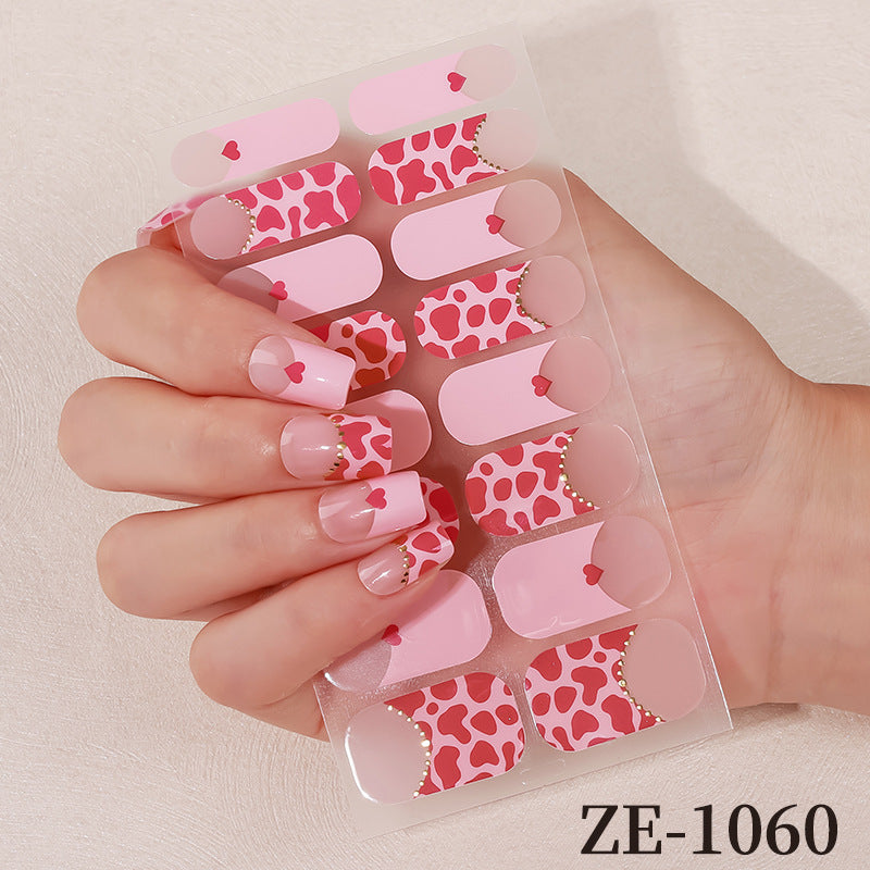 Floral Design Nail Art Wraps
