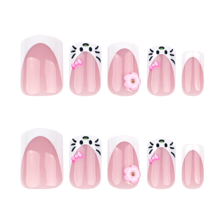 Artful Nail Art with Floral and Detail Decoration Kalsten