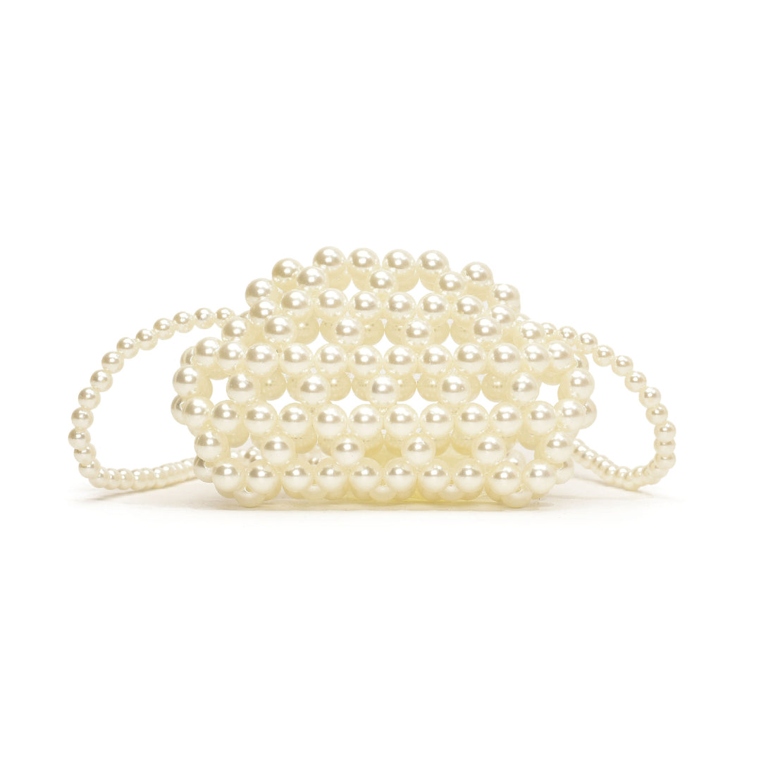 Pearl Beaded Evening Clutch