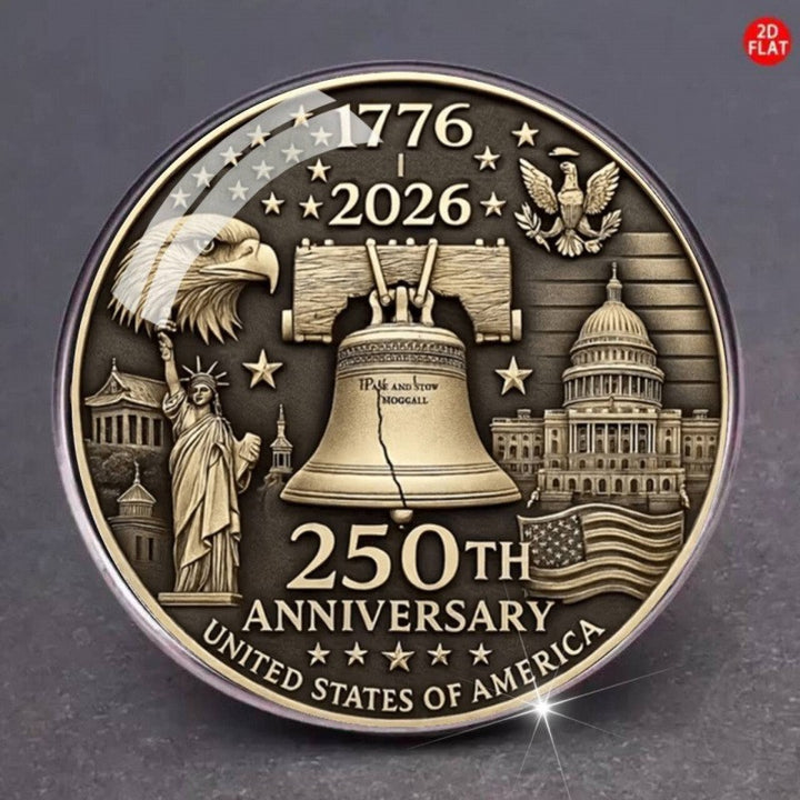 Unisex nan Semiquincentennial commemorative challenge coin medallion Kalsten