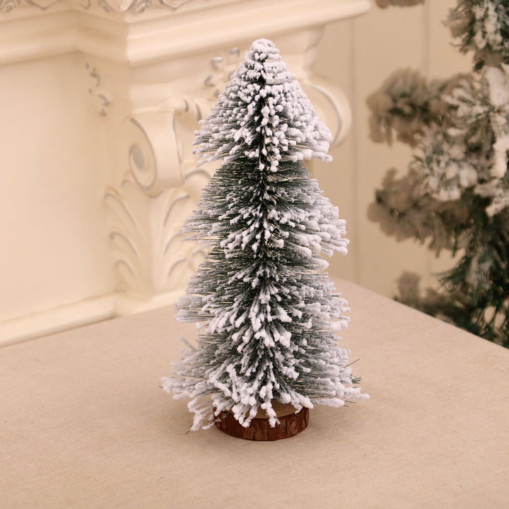 Miniature Snow-Covered Christmas Tree Decoration Kalsten